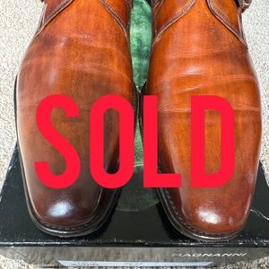 MAGNANNI “MARCO” PLAIN TOE MONK STRAP